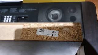 INSTALLING LED LIGHTS IN A IKEA LACK FLOATING SHELF