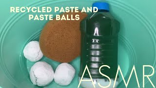 ASMR | Recycled Paste Squeeze & Paste Balls