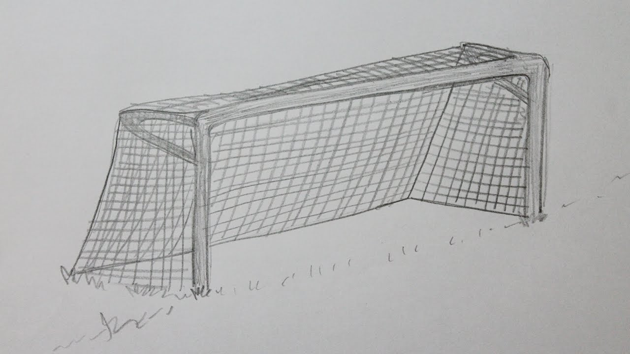 Soccer goal drawing gift idea