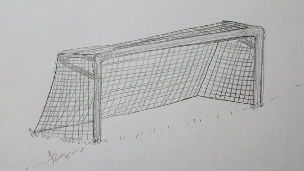 Soccer goal drawing technique