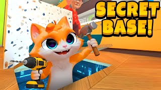 Building a HIDDEN OFFICE BASE in Granny's House in I Am Cat VR!