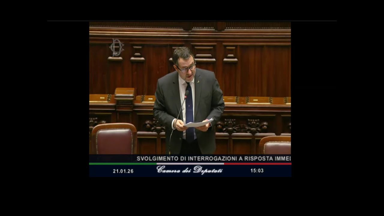 Il ministro Salvini al question time alla Camera dei Deputati (21 gennaio 2026)