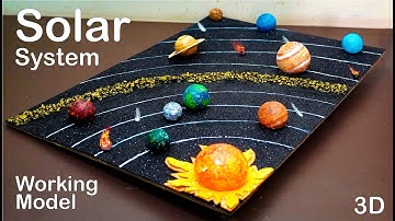 how to make 3d solar system model school project