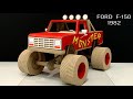 Monster Truck Ford F-150 from Cardboard