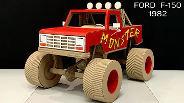 Monster Truck Ford F-150 from Cardboard