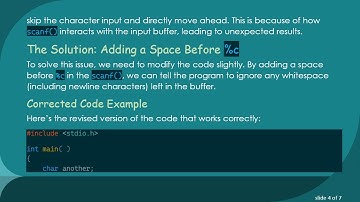 Understanding the Importance of Space in scanf for Input Handling in C