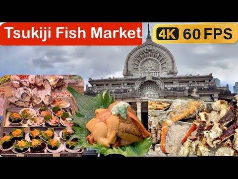 Tokyo ကအစိမ်းစားလို့ရတဲ့ ငါးဆိုင်တွေပေါများတဲ့ Tsukiji Fish Market & Hongan-ji Buddhist Temple
