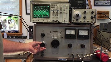 Hp 606a RF signal generator demo