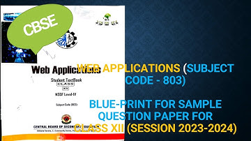 Web Applications [Sample Questions Paper 2023-2024]