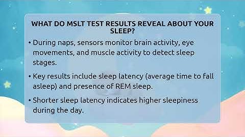 What Do MSLT Test Results Reveal About Your Sleep? - Sleep Apnea Support Network