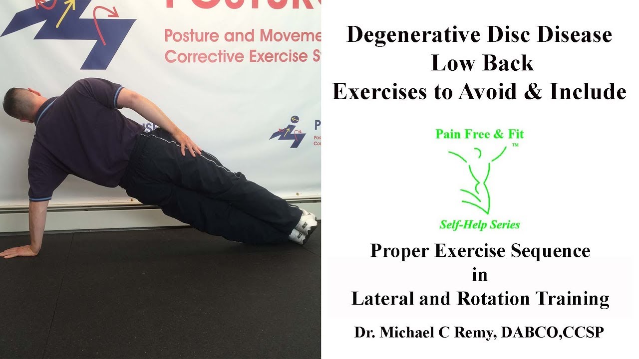 Degenerative Disc Disease Low Back Exercises To Avoid And Include