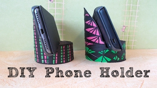 Easy paper roll craft: DIY phone holder | Maison Zizou