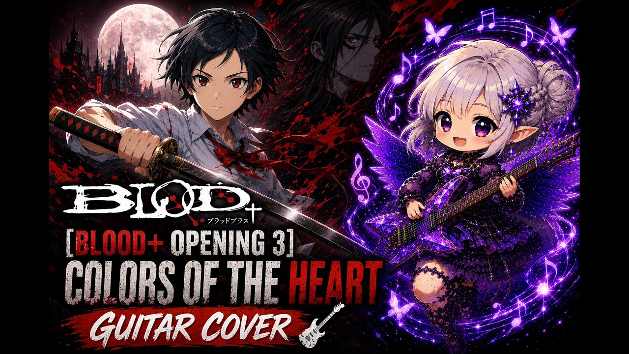 hide Einherjer / Lifeblood＋3枚 Blood+ Opening 3/UverWorld] Colors of the Heart Guitar Cover