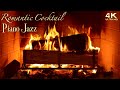 Romantic Cocktail Piano Jazz Music Fireplace No Ads 