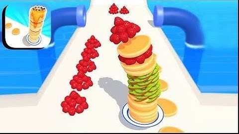 🍓🍍🥞 Pancake Run - All Levels Gameplay  HCS Android,ios #shorts