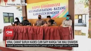 Camat Suruh Kades Curi Sapi Warga Tak Mau Divaksin