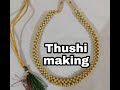 Thushi making || thushi making at home || thushi mangalsutra designs