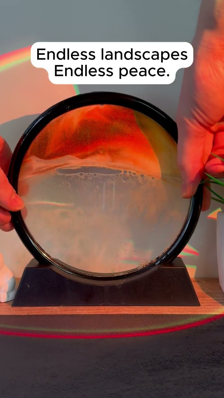 3D Landscape Relaxing Flowing Sand Decoration ?▶️ Product Link in Bio ( # 1899 )