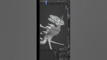 creature sculpting is this nice #blender #blendermodeling