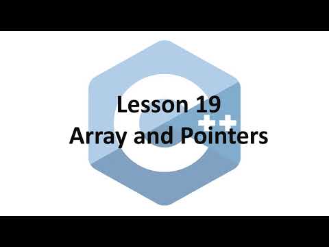 C++ Lesson 19 - Array and Pointers (COMP2011)