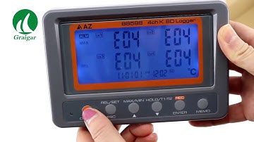 AZ88598 Thermometer with LCD portable / wall-mount SD card logger Temperature Recorder