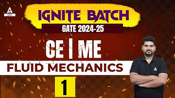 GATE Fluid Mechanics | Fluid Mechanics | #1 | GATE 2024/2025 Preparation | GATE Adda247