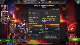 AW Season 60. Okoye vs Spider-Ham on Node 40 Obstinate Charge/ Mix Master #mcoc 