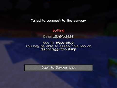 i got  banned from donut smp idk why