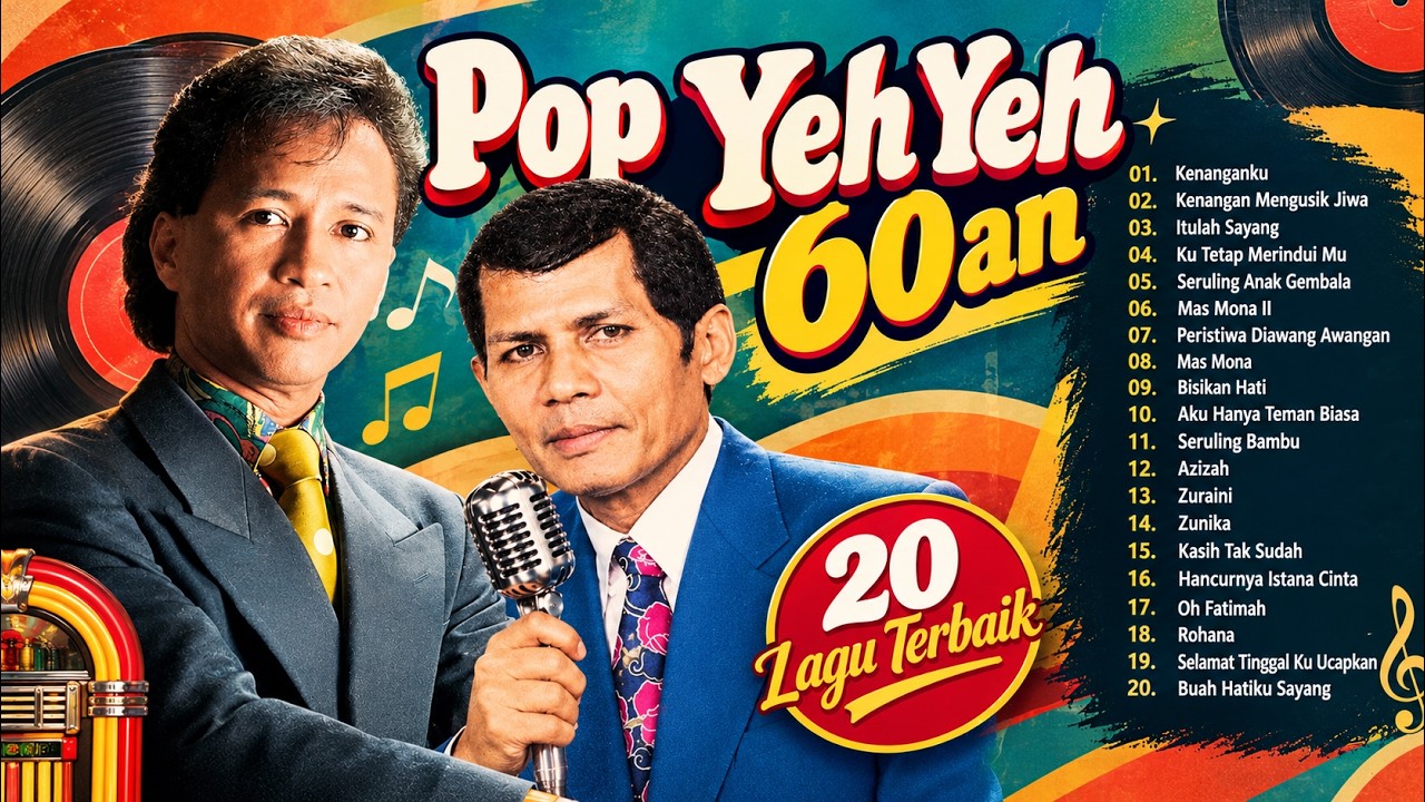 Pop Yeh Yeh 60an Terbaik | A. Ramlie, Jeffrydin \u0026The Zurah ll (Full Lirik)