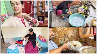 आज उनक खन नह दग बहत गसस म ह Saree Cleaning Vlog New Cleaning Vlog