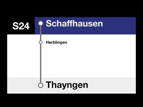 ZVV Ansagen • S24 • Schaffhausen – Thayngen