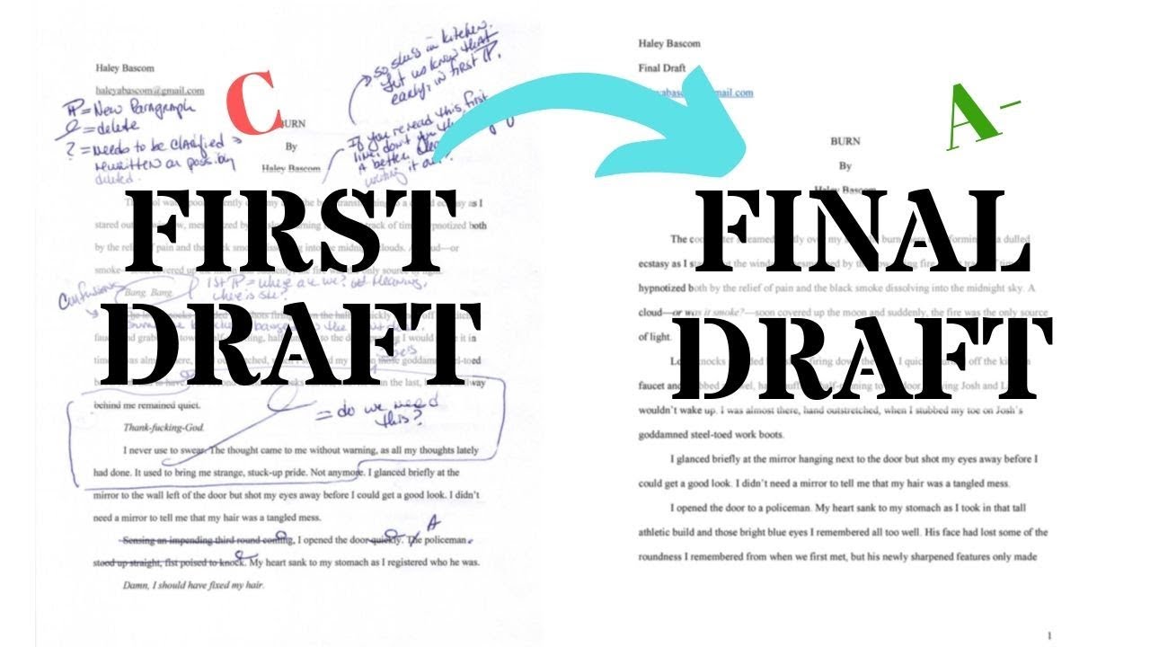 how to do a final draft