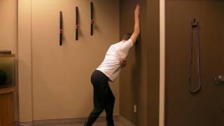Lat Stretch on Wall