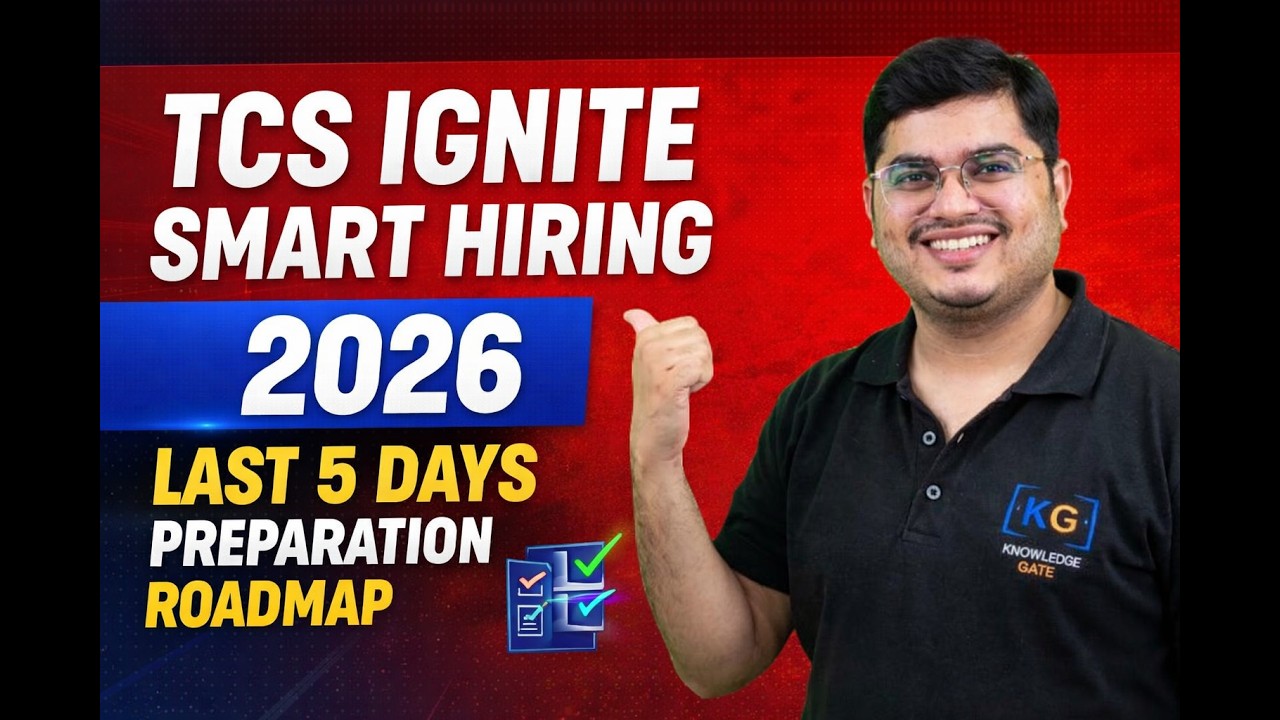 TCS Ignite & Smart Hiring 2026: Full Preparation Roadmap | Syllabus, Salary & Most Important Topics