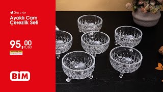 3 Şubat Aktüel - Ayaklı Cam Çerezlik Seti