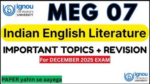 IGNOU MEG 07 MOST IMPORTANT QUESTIONS FOR DEC 2025 EXAMS | IGNOU MEG 07 Quick Revision | GUESS PAPER