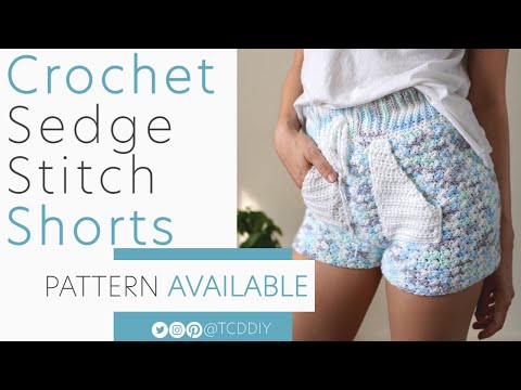 Crochet High Waisted Shorts | Pattern & Tutorial DIY