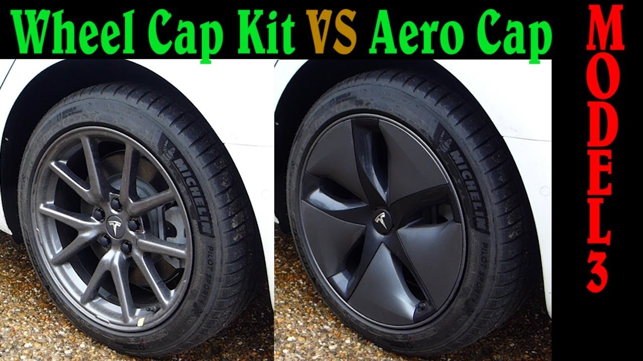 Wheel Cap Kit VS Aero Cap - Tesla Model 3 