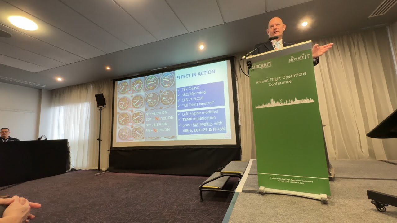 deltaBurn presenting in London during Aircraft Commerce's 18th Annual Flight Operations Conference