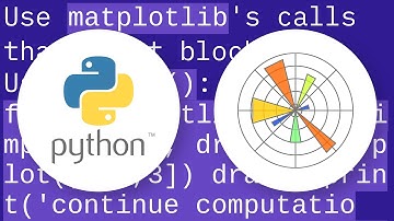 Is there a way to detach matplotlib plots so that the computation can continue?