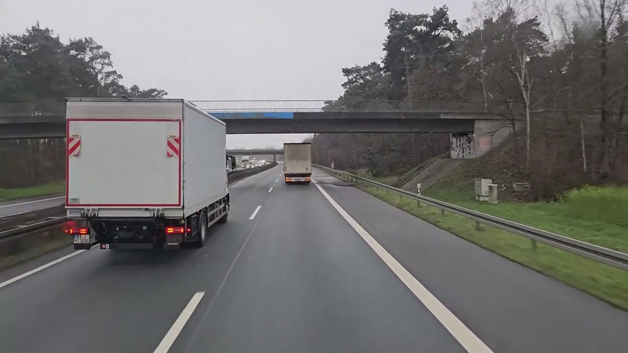 344 4K POV Real Truck Driving MAN TGX 510 Deutschland A33 to A44