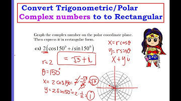 Convert Trigonometric/Polar Complex numbers to to Rectangular Form