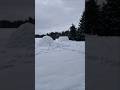 Iglubau und Quinzhee im Winter #winterbiwak #iglu #quinzhee
