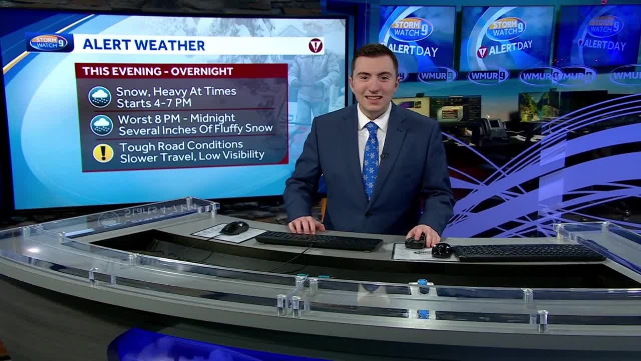Video: Snow moves into New Hampshire this evening - YouTube