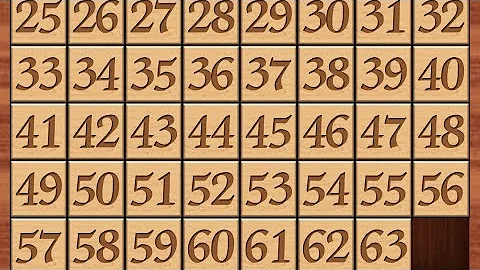 Number puzzle 8x8