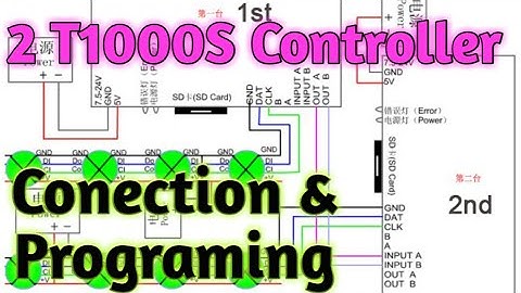 How to sync two t1000s pixel controller