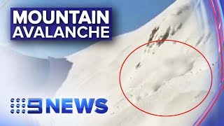 Man buried in Austrian avalanche for 5 hours survives | Nine News Australia