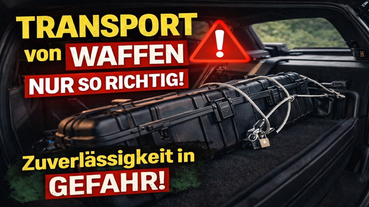 Waffentransport - Was das Gesetz NICHT sagt: Zuverlässigkeit in Gefahr!