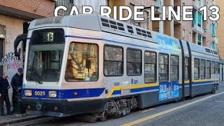 [4K] 🇮🇹 CAB RIDE Turin's line 13 from Statuto to Risorgimento (2025)