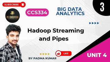 4.3 Hadoop Streaming and Pipes | Big Data Analytics | CCS334 | Anna university R2021 in Tamil